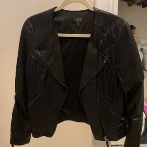 Top shop Rosa moto faux leather jacket